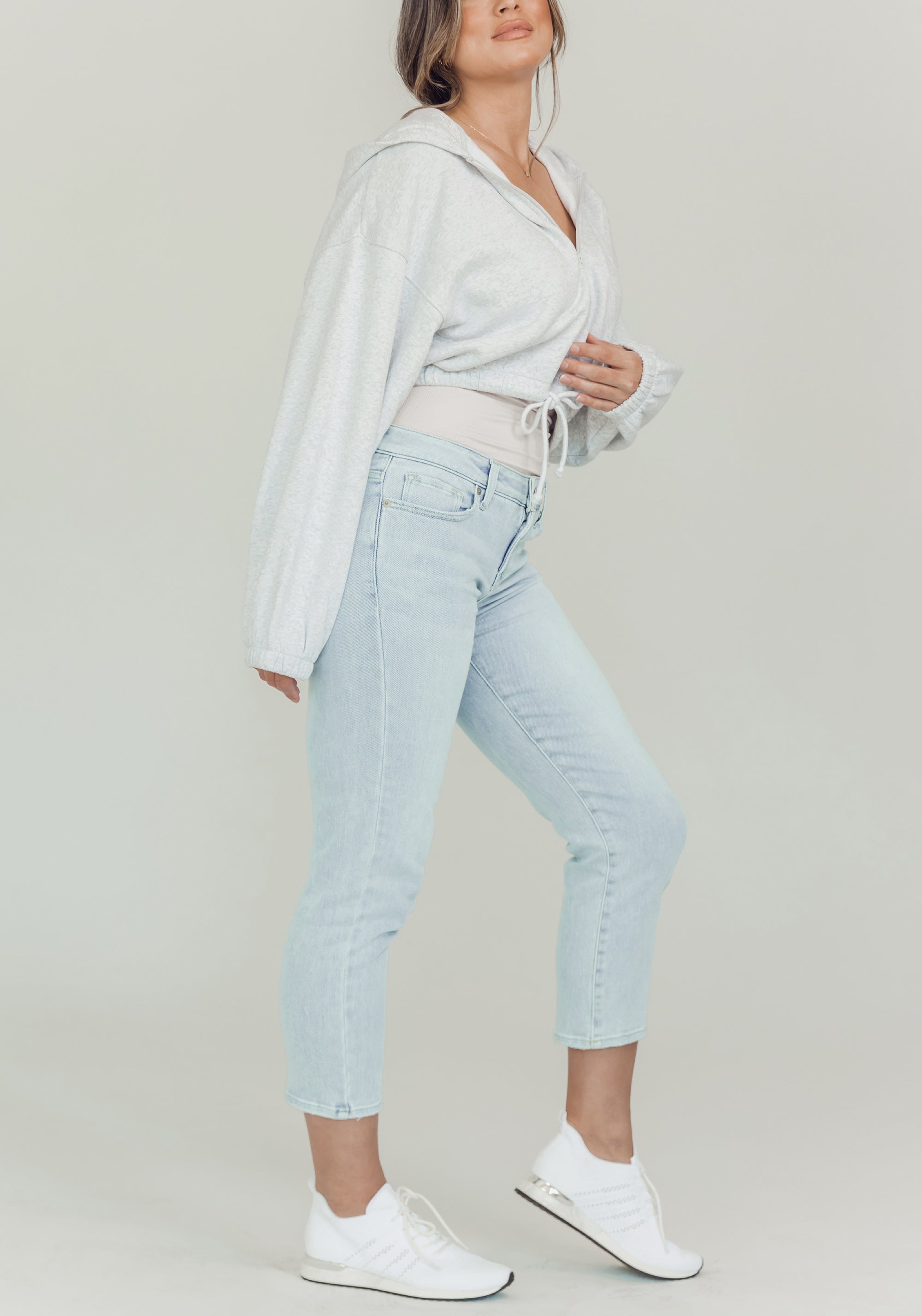 BLANQI Postpartum Support Skinny Jeans - Smoke Wash
