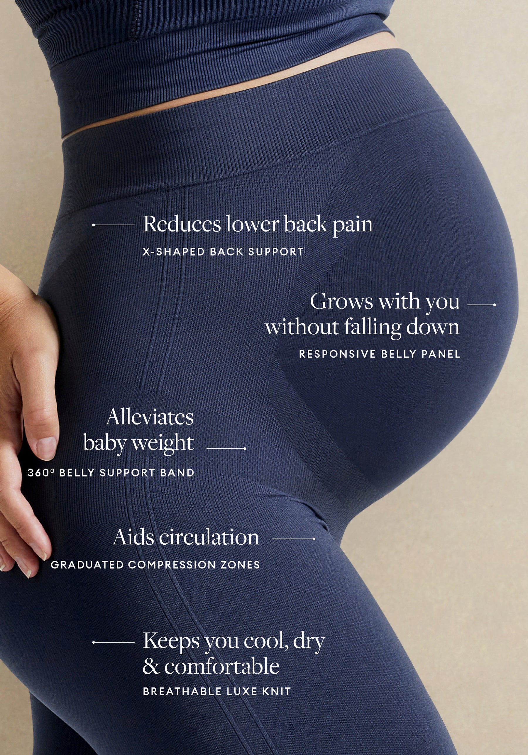 BLANQI EVERYDAY Maternity Belly Support Leggings