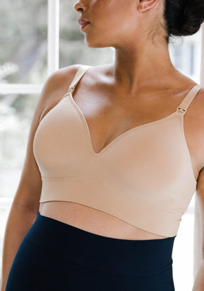 BLANQI - Drumroll please… Our Cooling Maternity + Nursing Bra is back in a  spectrum of chic shades. Take your pick between Espresso (seen here), Nude,  Deep Tan and Black.