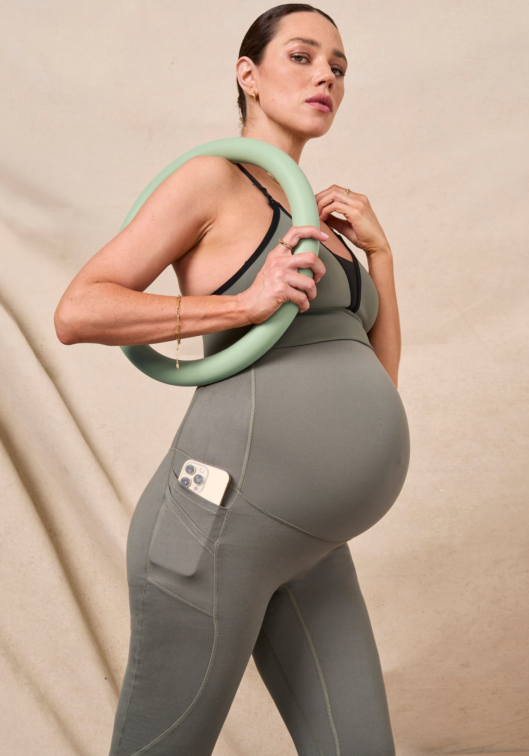 Blanqi Maternity Pocket Leggings & Adjustable Racerback Nursing Bra on  Marmalade