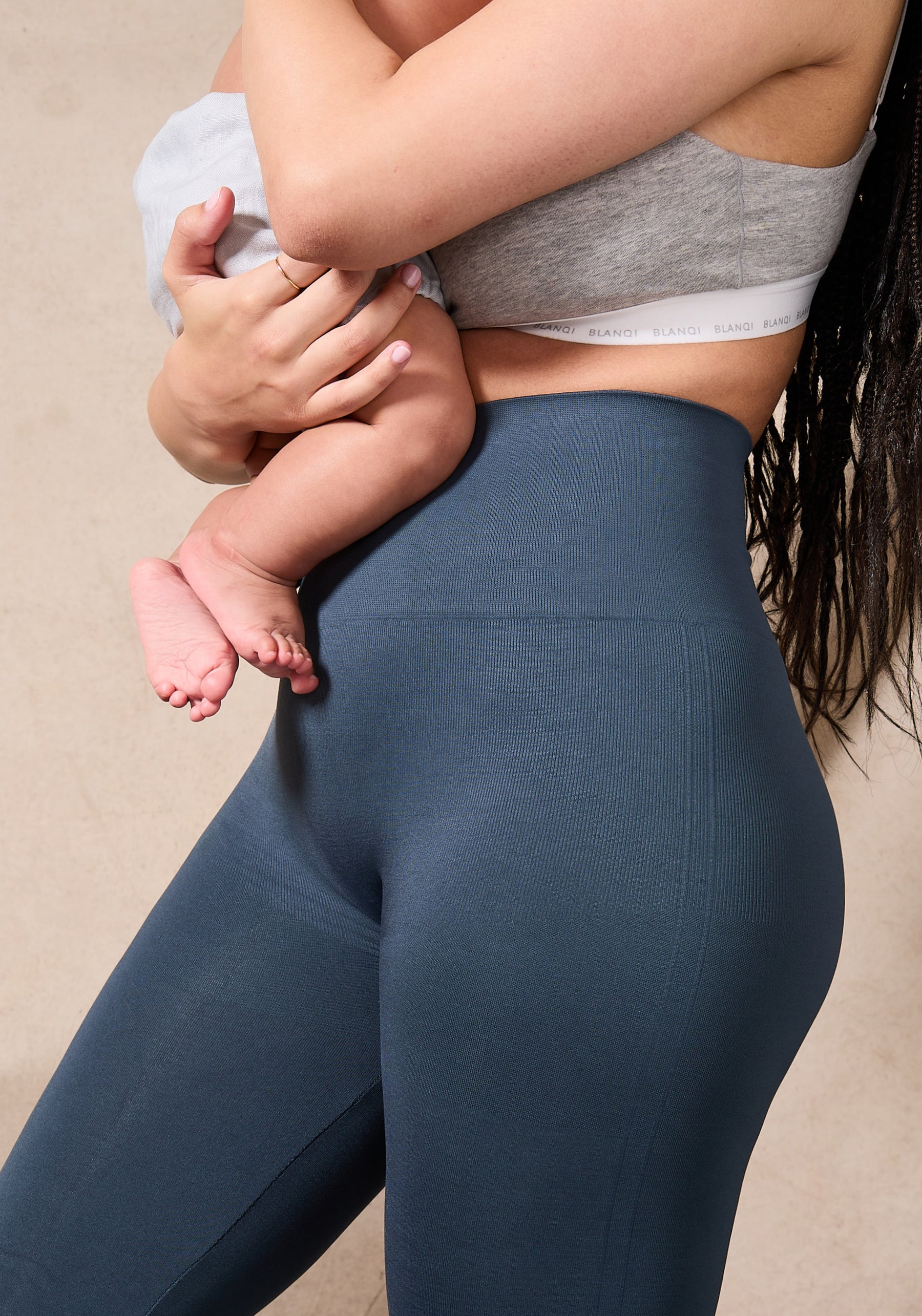 Blanqi Everyday High Waist Maternity Leggings Black Women's Size Medium