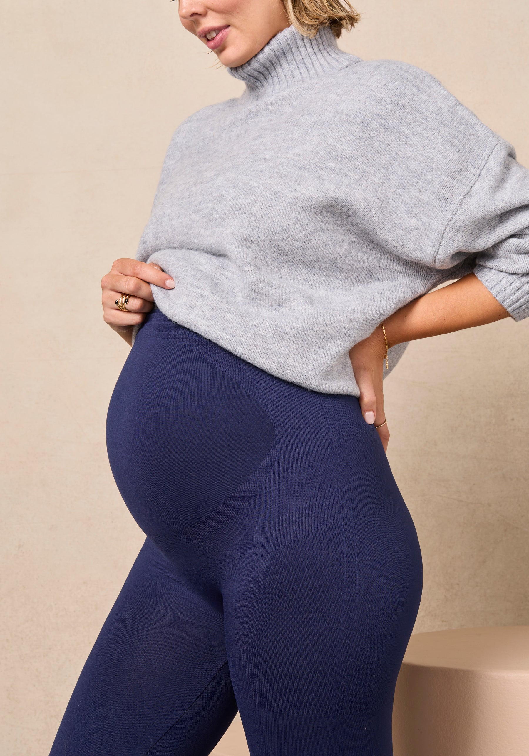 BLANQI Maternity Belly Support Leggings - Storm Blue – Mums and Bumps