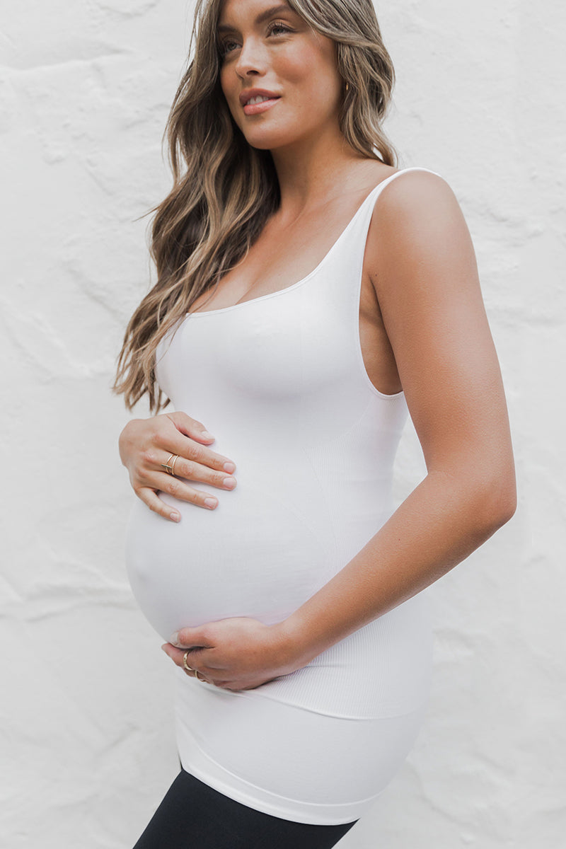 White maternity tank top  Buy Maternity wear online