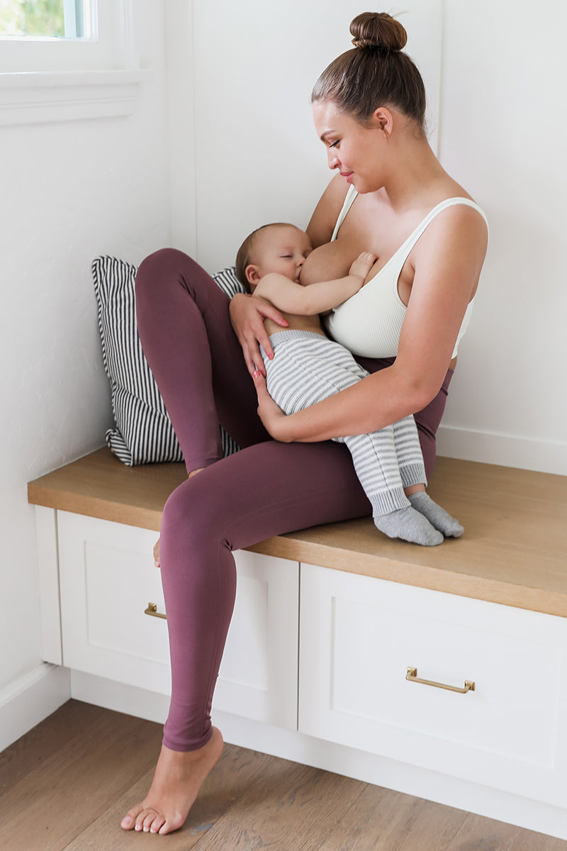 BLANQI Everyday Hipster Postpartum Support Leggings in Deepest