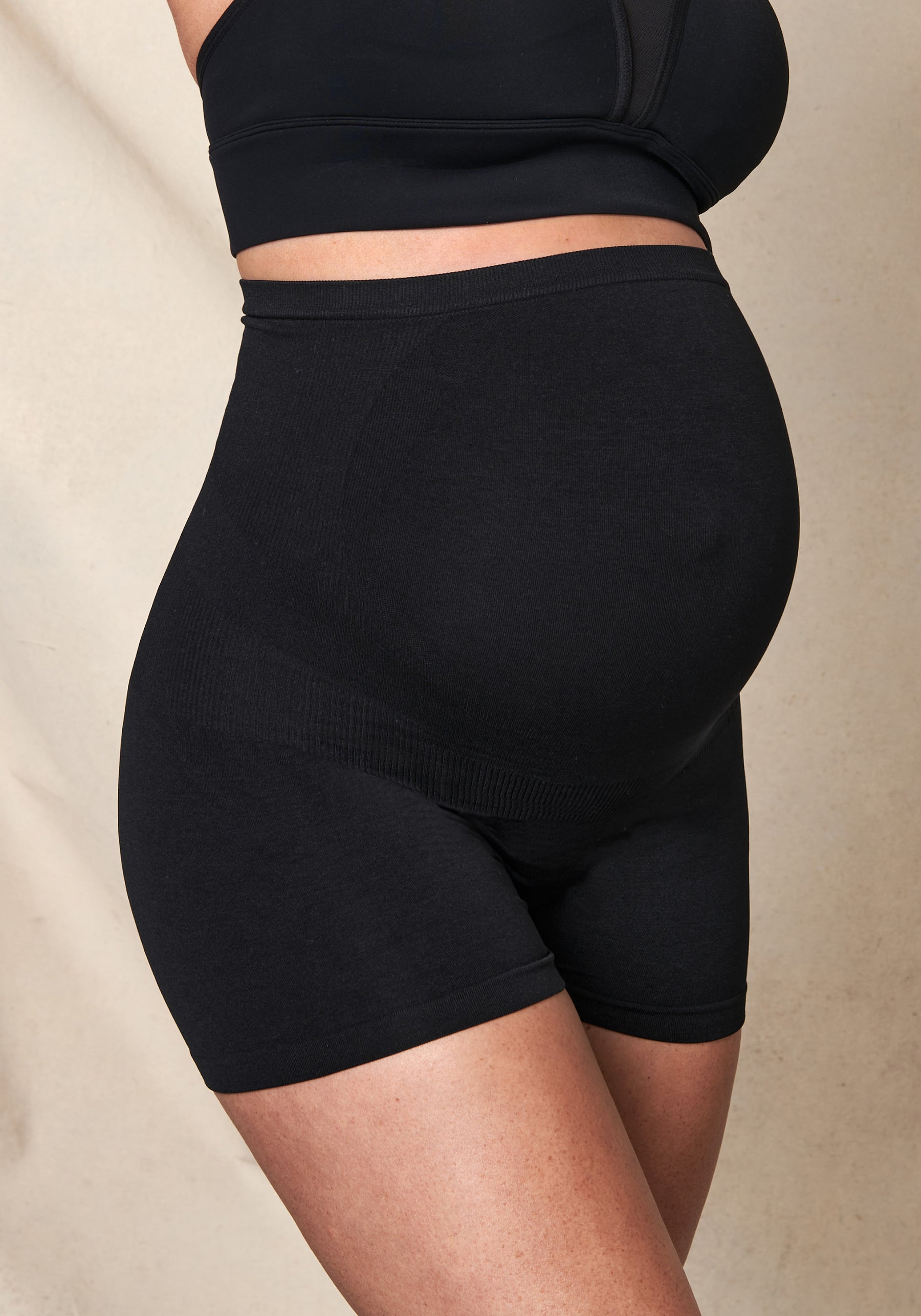 Maternity boyshort Panties Set – Black, Grey & Brown