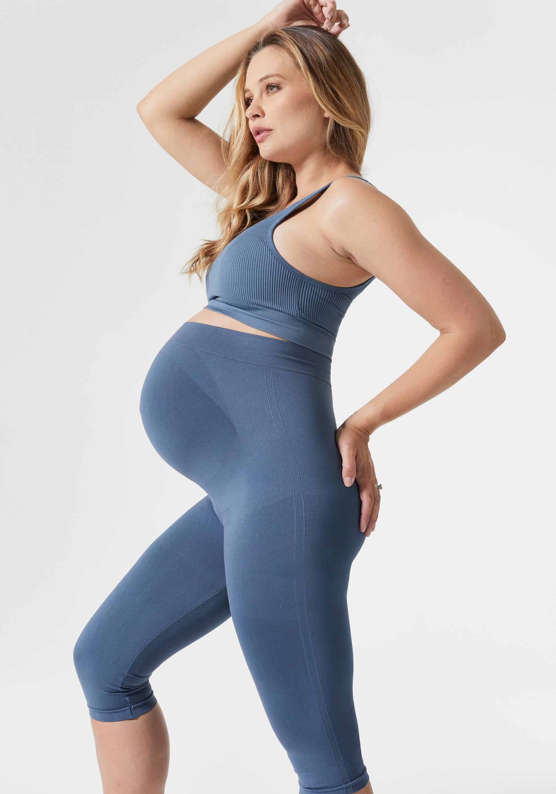  KVIBEO High Waisted Thick Maternity Leggings for