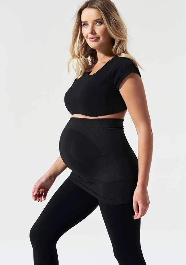 Blanqi maternity belly support black leggings  Belly support pregnancy,  Black leggings, Belly support