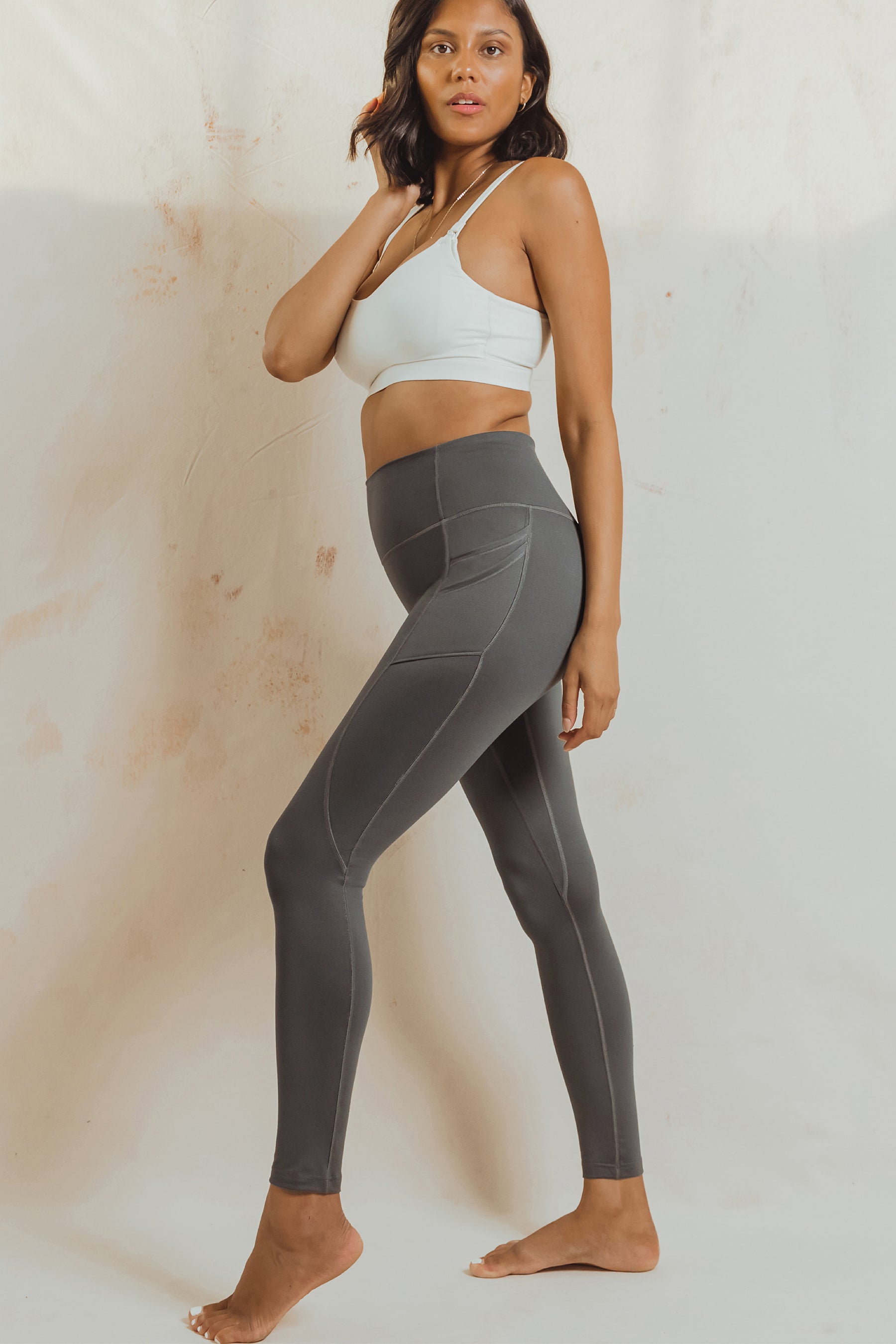 Stylish Mesh Leggings with Allover Letter Graphic