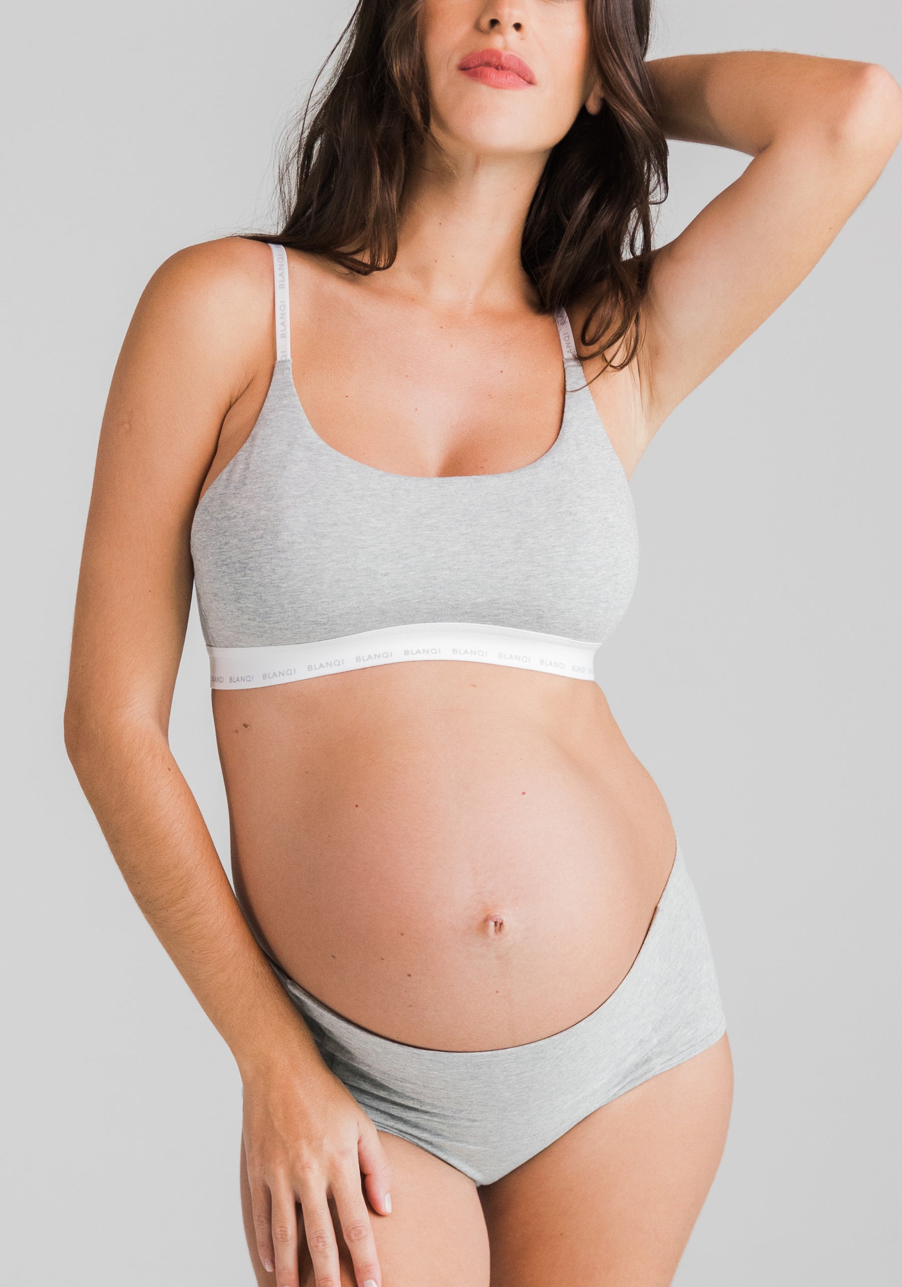 Maternity Grey Seamless Bump Support Knickers