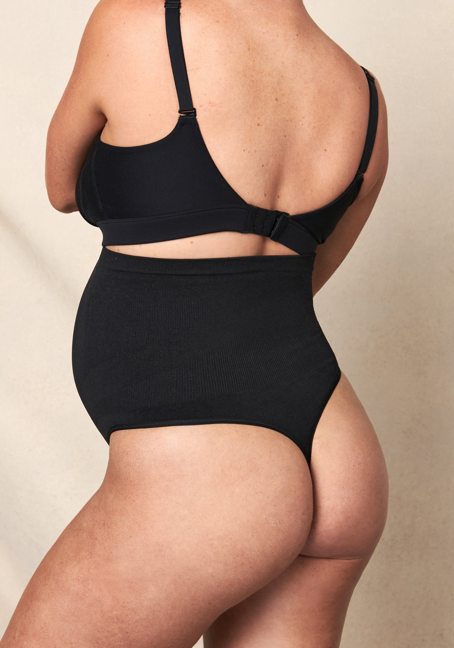 Maternity seamless thong, belly high