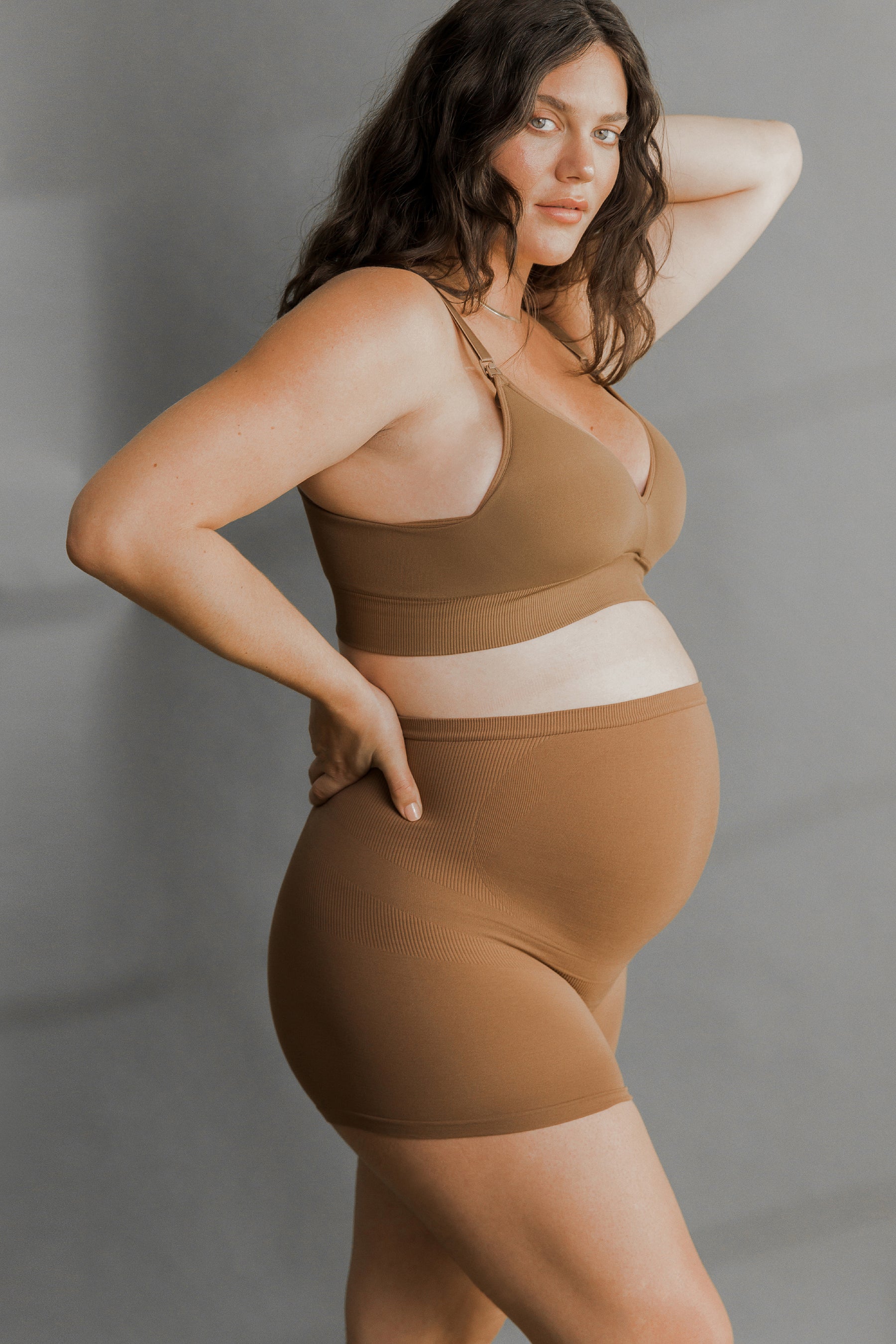 Women's Seamless Maternity Boyshort Underwear Bump Highly - Temu Canada