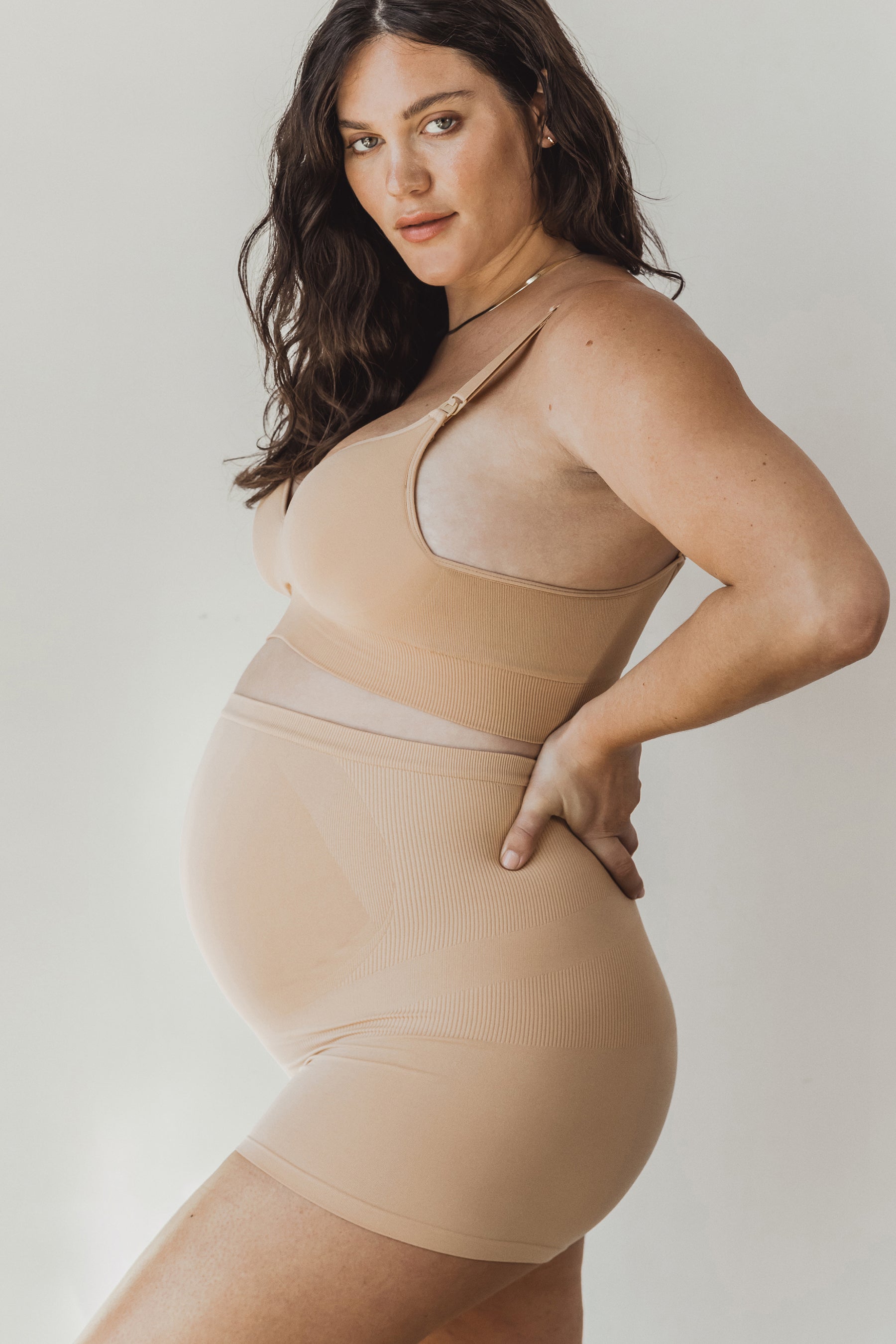 Seamless Maternity Over Belly Support Boyshorts